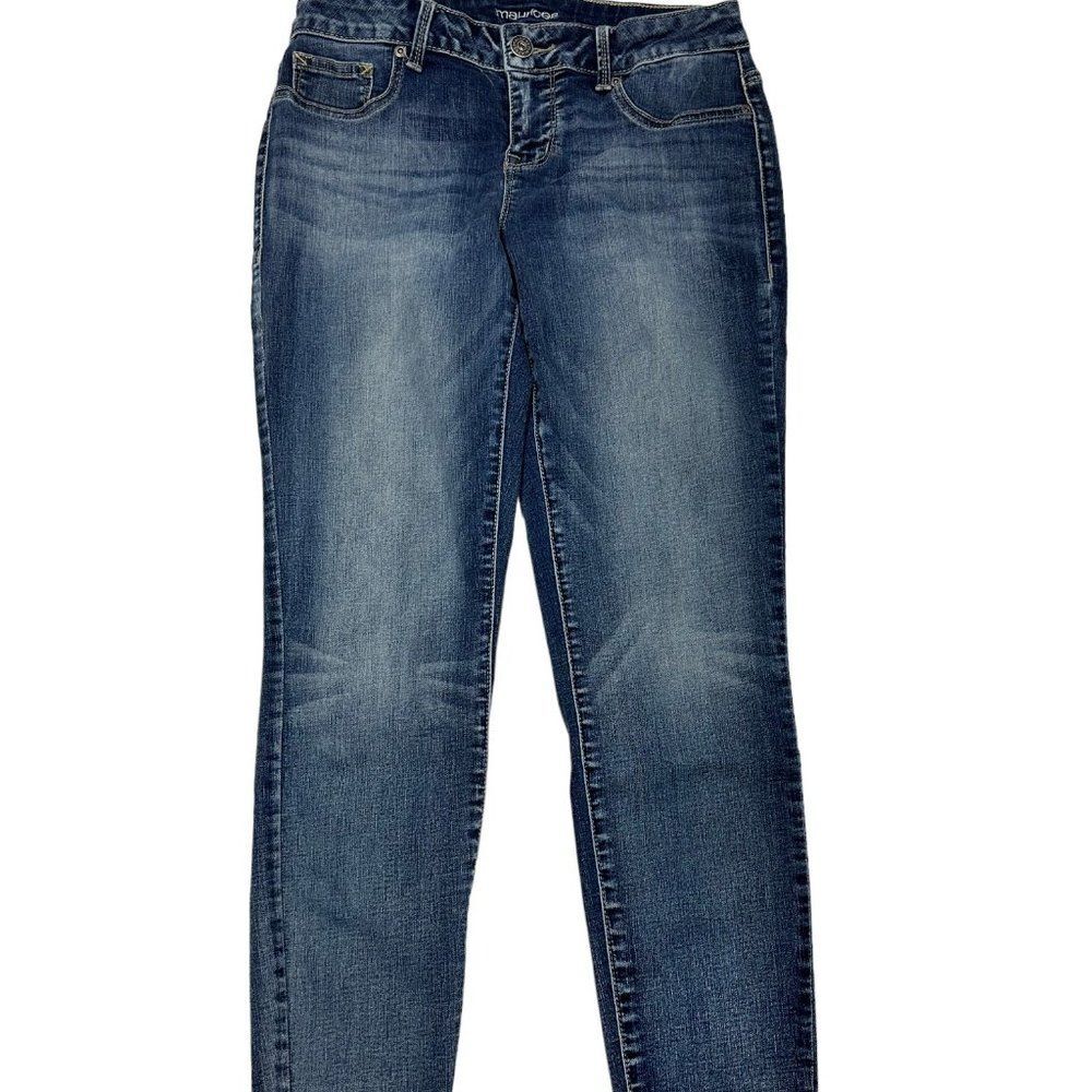 Maurices DenimFlex Medium Wash Jegging with Raw Bottom Hem (M-R)